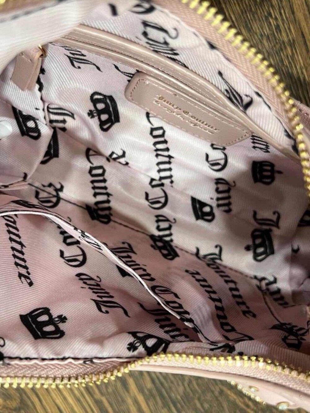 juicy couture “juicify” shoulder bag in dusty blush pink y2k NWT city bag - Picture 7 of 7
